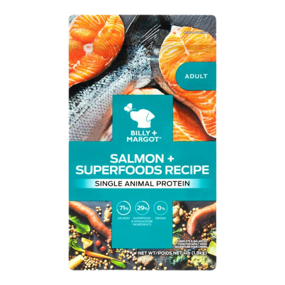 Billy + Margot Salmon + Superfoods Recipe Dry Adult Dog Food 1.8kg