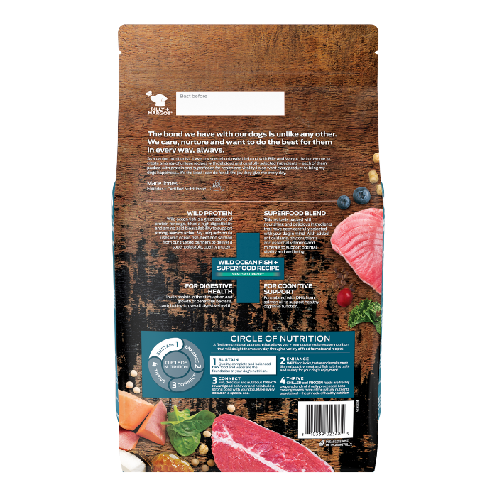 Billy Margot Wild Ocean Fish Superfood Recipe Dry Senior Support D