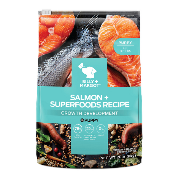 Billy Margot Puppy Salmon Superfood Blend Dry Dog Food 9kg